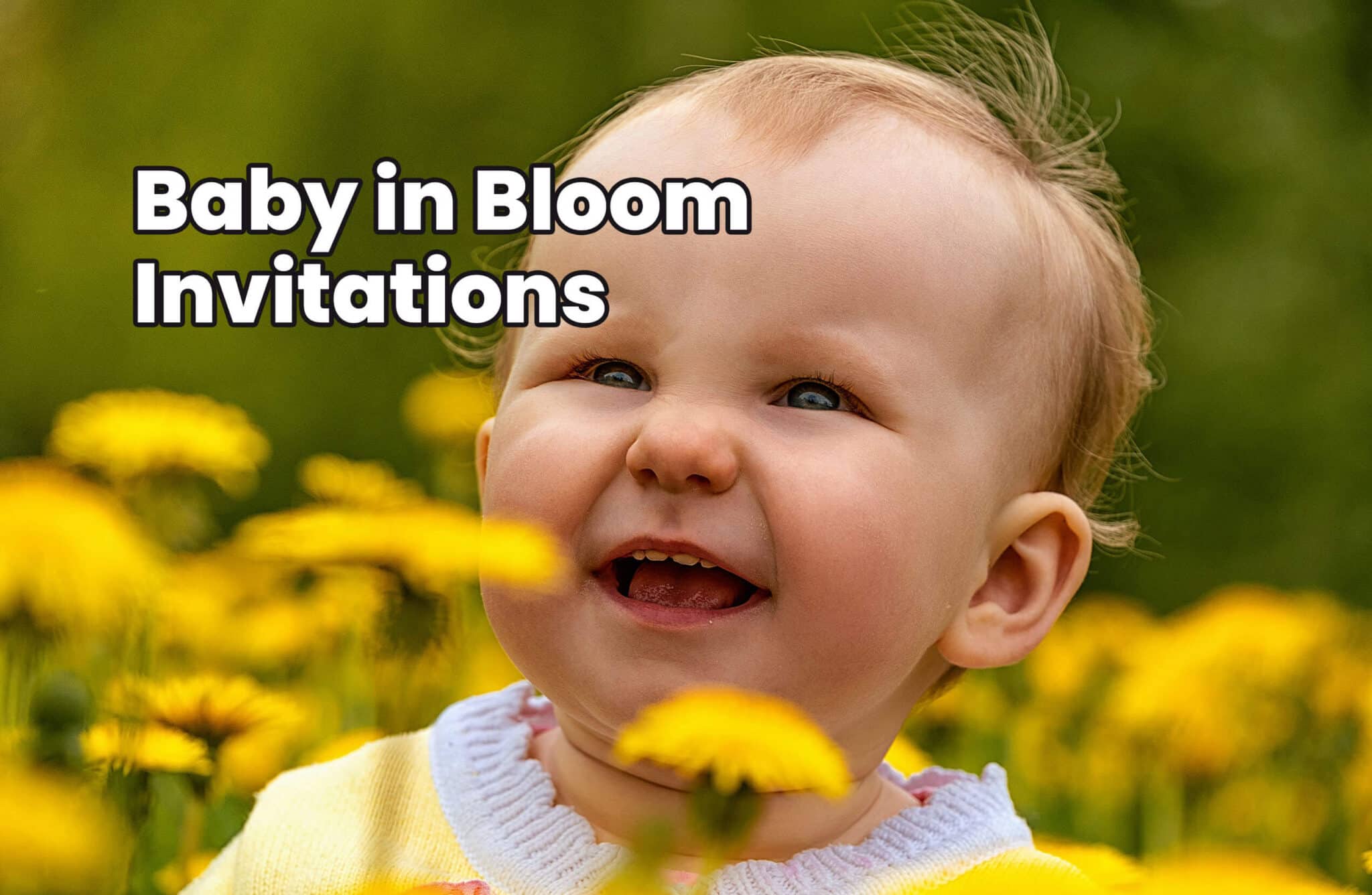 Baby in Bloom Invitations